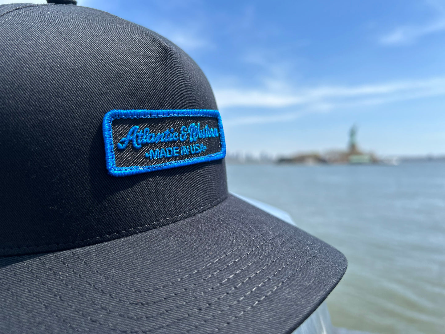 MADE IN USA Atlantic & Western Standard 5-Panel Baseball Cap - Black/Blue