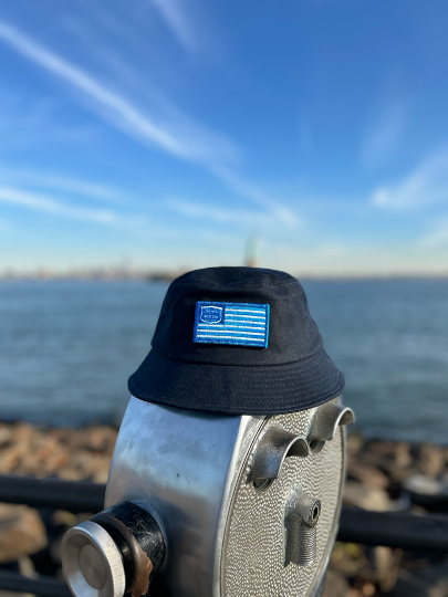 MADE IN USA Saltwater Wax Canvas Bucket Hat – Navy - Size S/M