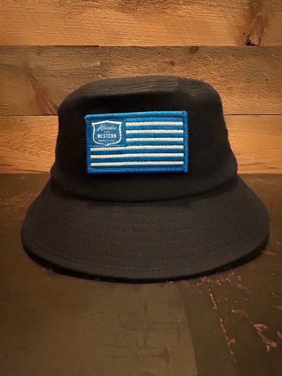 MADE IN USA Saltwater Wax Canvas Bucket Hat – Navy - Size S/M