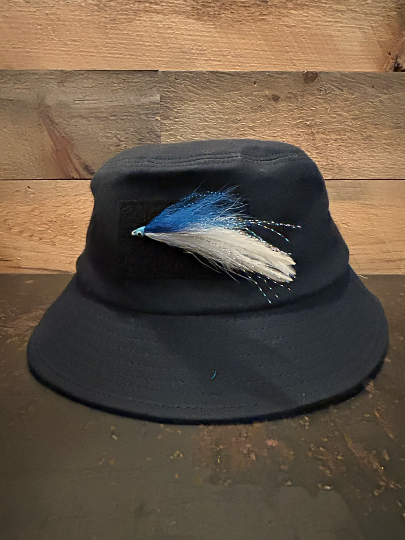 MADE IN USA Saltwater Wax Canvas Bucket Hat – Navy - Size S/M