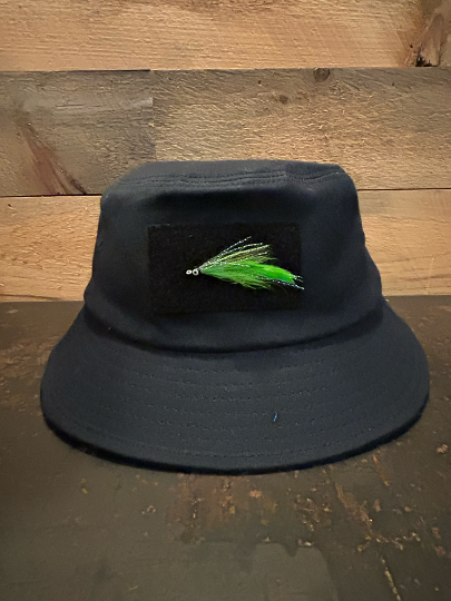 MADE IN USA Saltwater Wax Canvas Bucket Hat – Navy - Size S/M