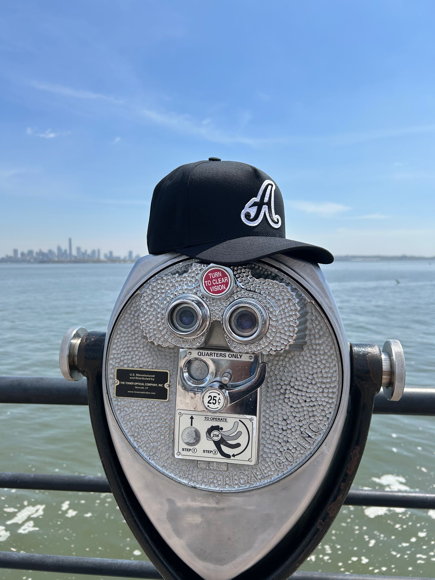 MADE IN USA Iconic A 5-Panel Baseball Cap - Black/White