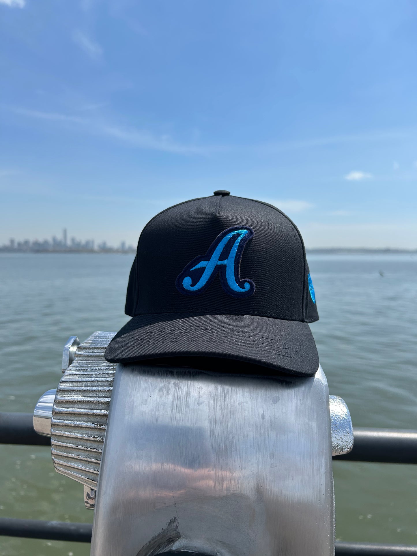 MADE IN USA Iconic A 5-Panel Baseball Cap - Black/Blue