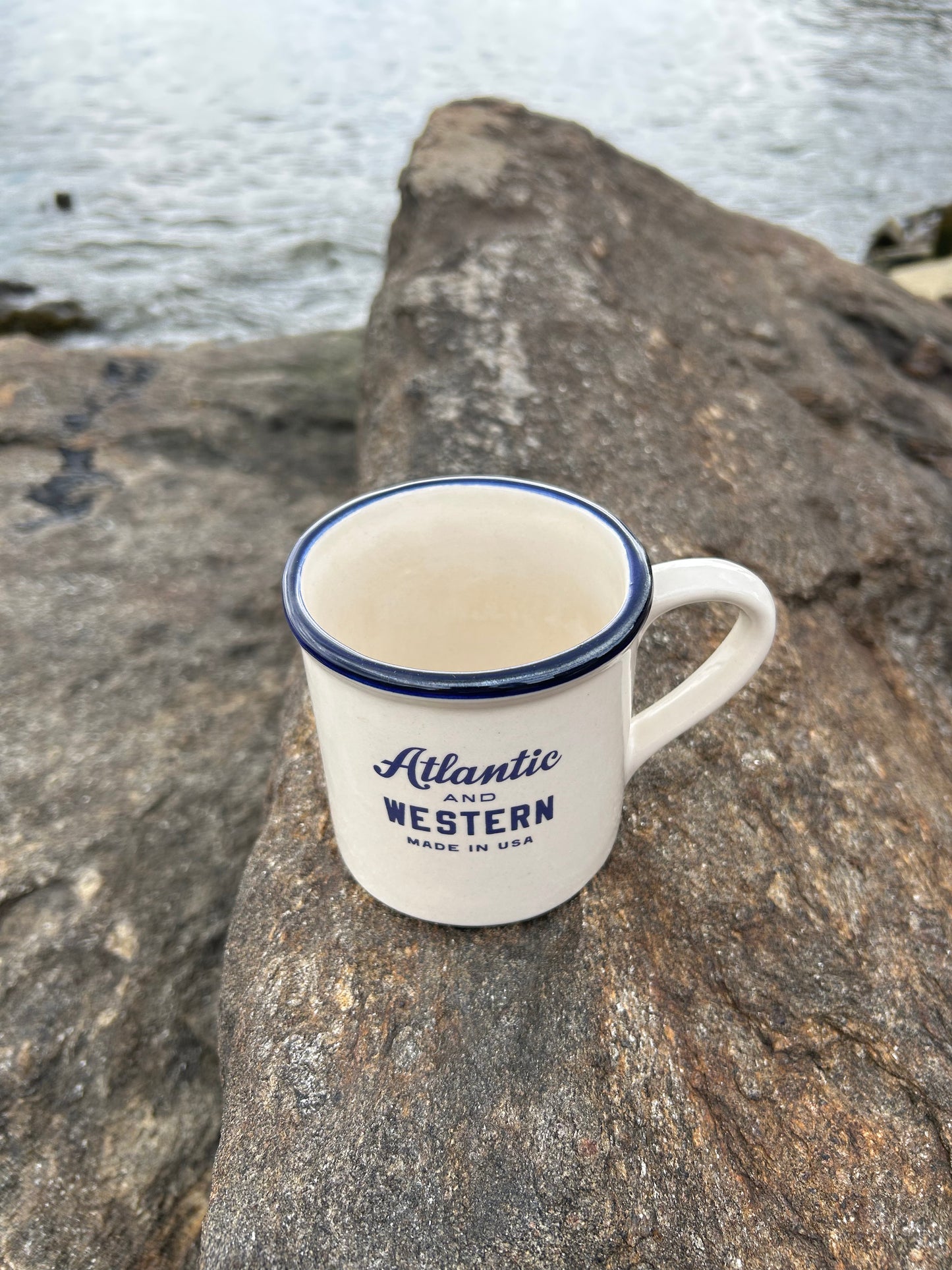 MADE IN USA Hearth Stoneware Coffee Mug - Waves of Change