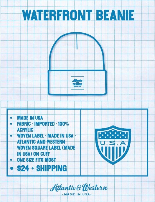 MADE IN USA Waterfront Beanie - Barnegat Black
