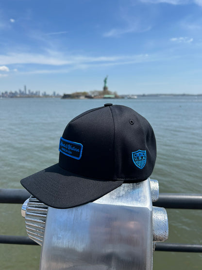 MADE IN USA Atlantic & Western Standard 5-Panel Baseball Cap - Black/Blue