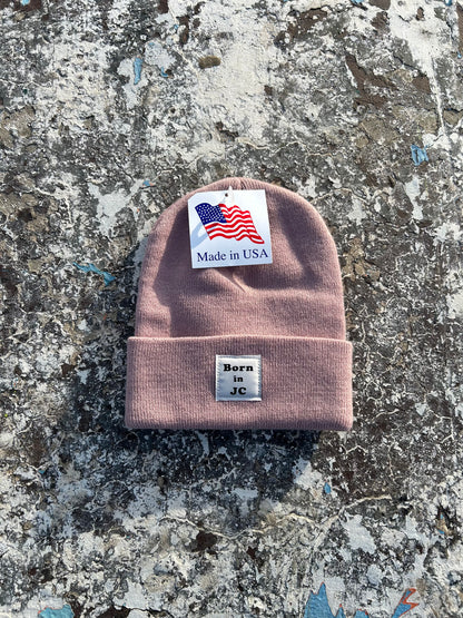 MADE IN USA Born in JC Waterfront Beanie - Rose