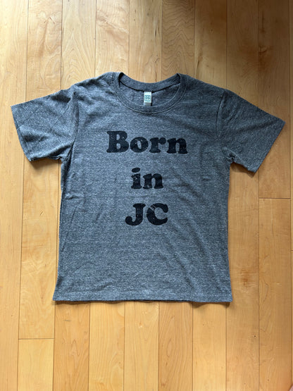 INFANT MADE IN USA Born in Jersey City T-Shirt - Vintage Grey/Black