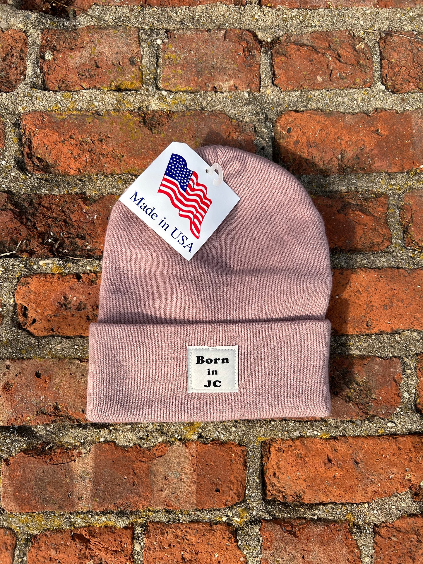 MADE IN USA Born in JC Waterfront Beanie - Rose