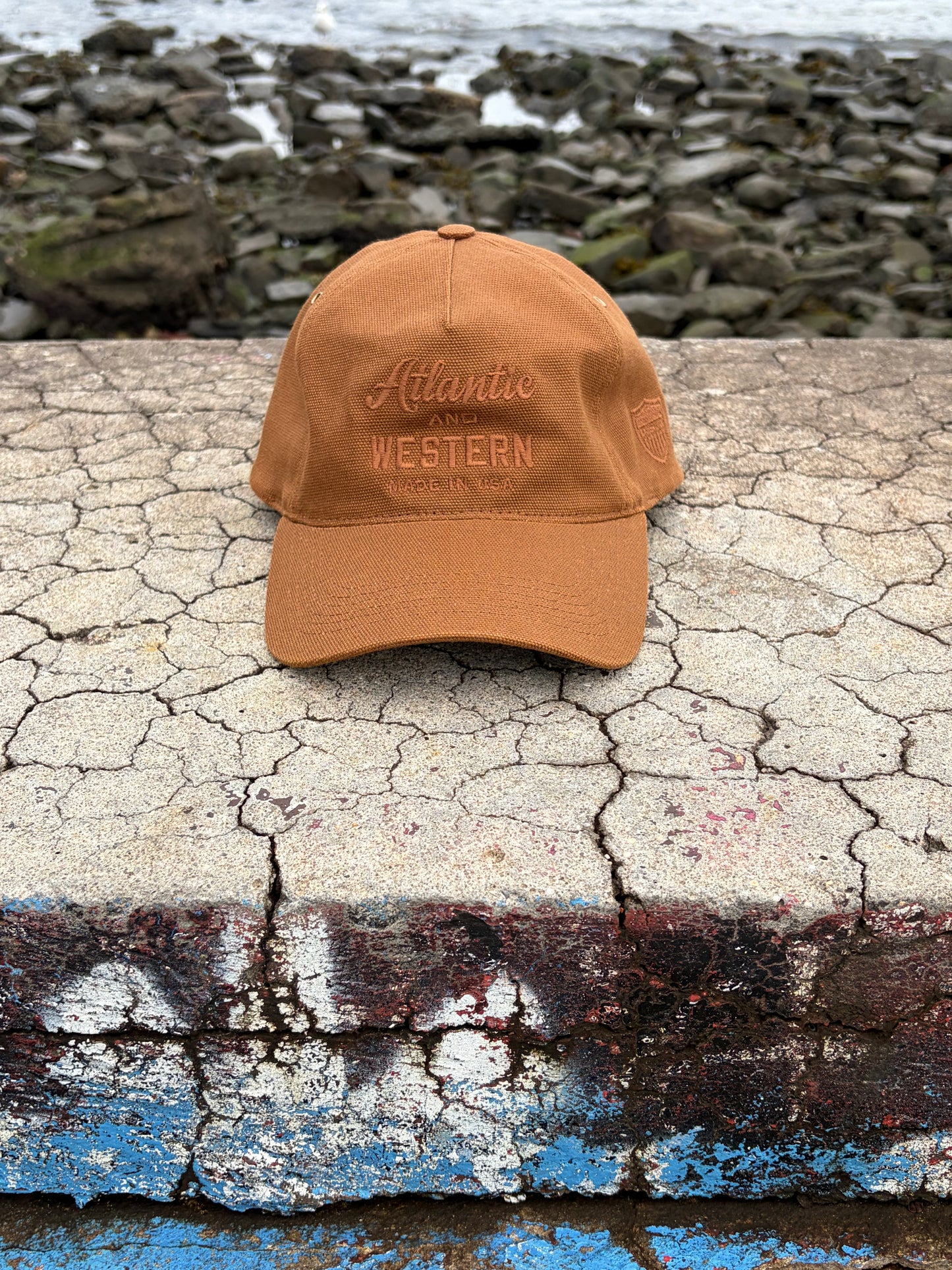 MADE IN USA Atlantic & Western Worker XL 5-Panel Baseball Cap - Brown
