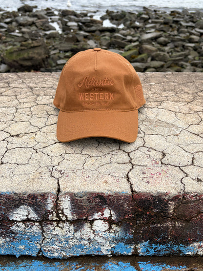 MADE IN USA Atlantic & Western Worker XL 5-Panel Baseball Cap - Brown