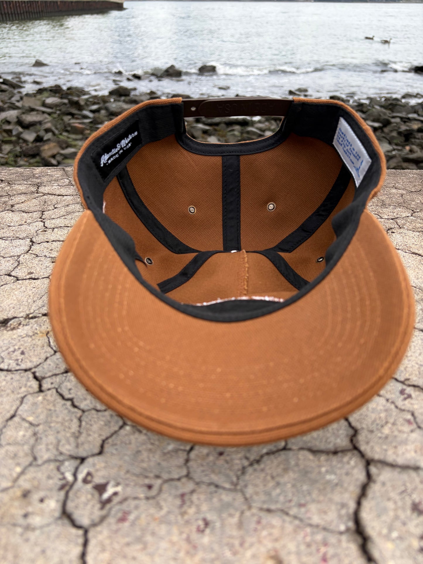 MADE IN USA Atlantic & Western Worker XL 5-Panel Baseball Cap - Brown