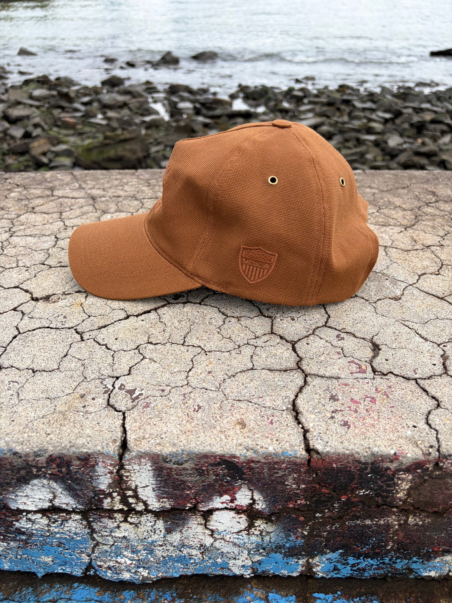 MADE IN USA Atlantic & Western Worker XL 5-Panel Baseball Cap - Brown