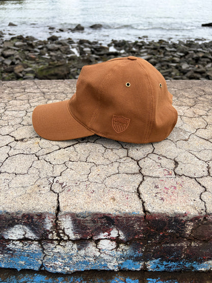 MADE IN USA Atlantic & Western Worker XL 5-Panel Baseball Cap - Brown