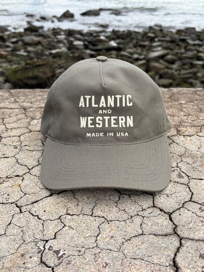 MADE IN USA Atlantic & Western Worker 5-Panel Baseball Cap - Olive Green