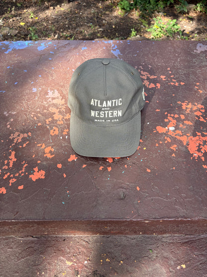 MADE IN USA Atlantic & Western Worker 5-Panel Baseball Cap - Olive Green