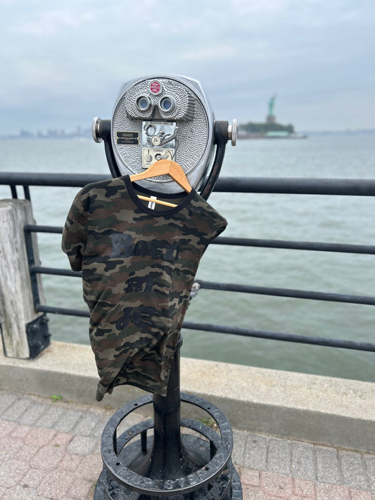 ADULT MADE IN USA Born in Jersey City T-Shirt - Camo/Black