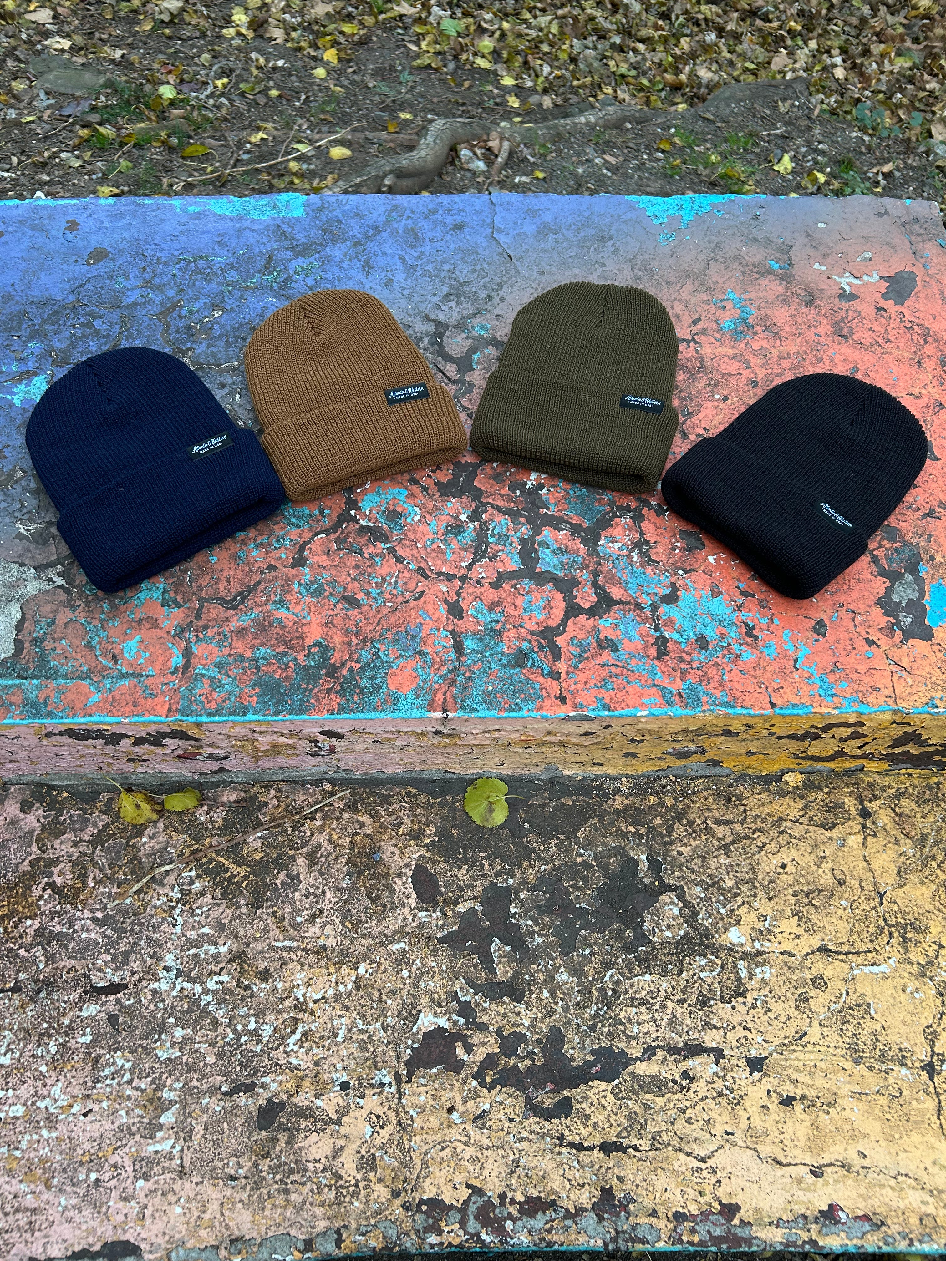 MADE IN USA Squall 100% Wool Watch Cap - Loop Label – Atlantic ...