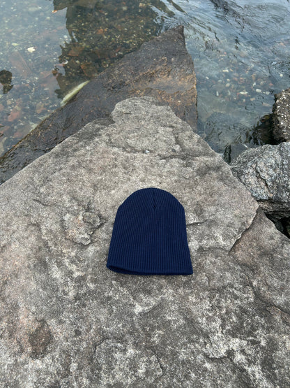 YOUTH MADE IN USA New Jersey Shortie Wool Watch Cap - Navy