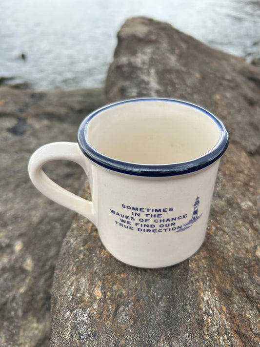 MADE IN USA Hearth Stoneware Coffee Mug - Waves of Change