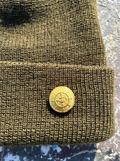 MADE IN USA Expedition 100% Wool Watch Cap with Thinsulate Insert - Olive