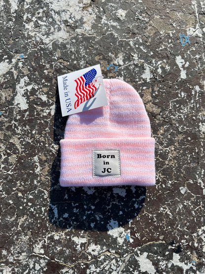 INFANT MADE IN USA Waterfront Beanie - Pink Stripe