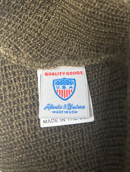 MADE IN USA Expedition 100% Wool Watch Cap with Thinsulate Insert - Olive