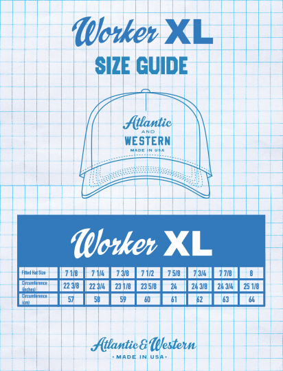 MADE IN USA Atlantic & Western Worker XL 5-Panel Baseball Cap - Brown
